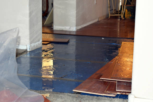 Professional Flood Damage Repair technician working in Oquossoc, ME